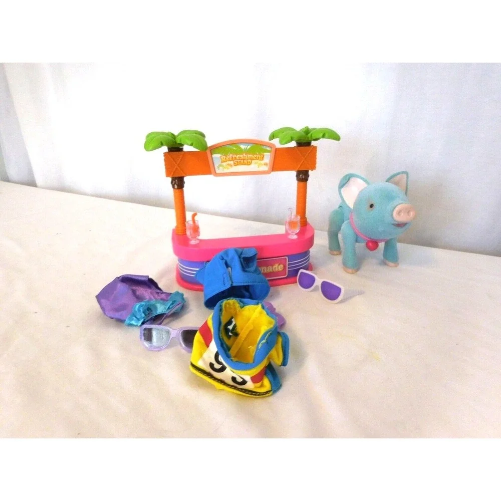 Teacup Piggies Pet Piggy Princess Pink Refreshment Lemonade stand Piggies Blue P